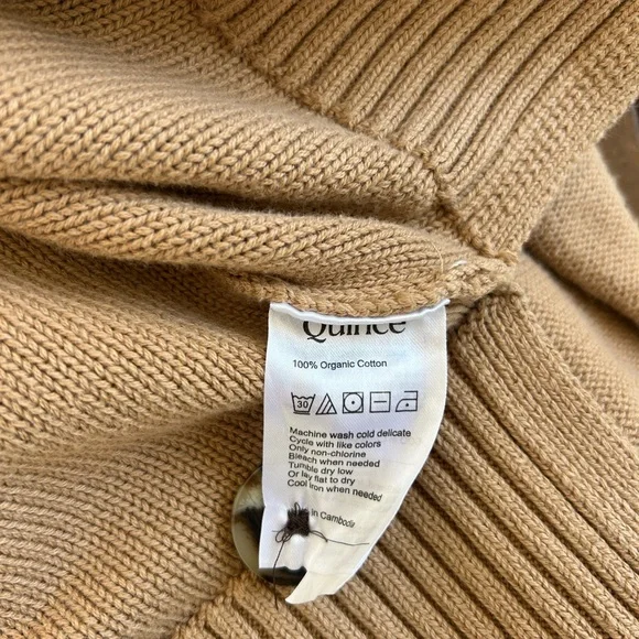 Quince Women's Brown Button-Up Cardigan - Picture 5 of 5